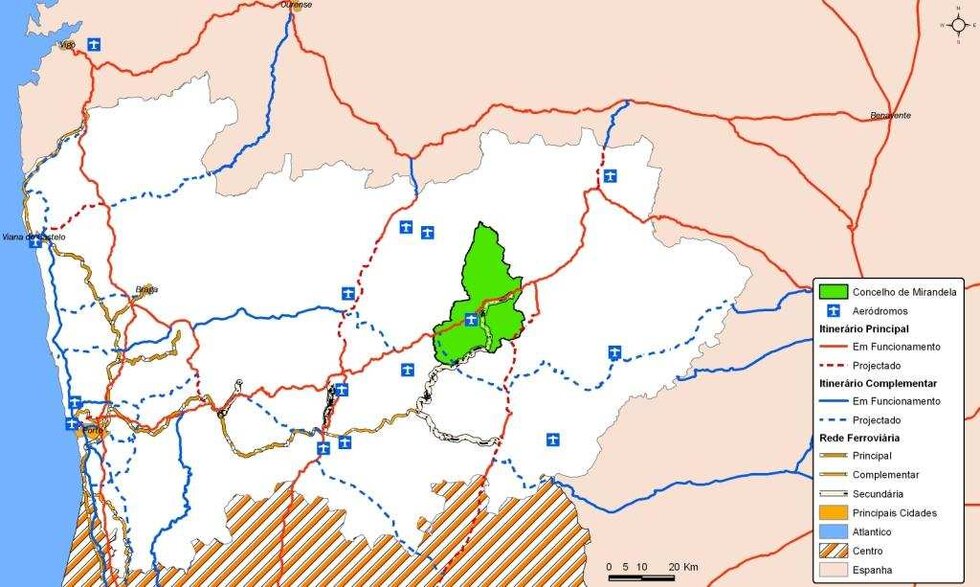 Enquadramento territorial de Mirandela